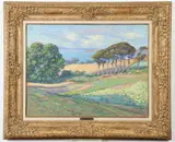 Paul Madeline, Spring Landscape, Oil on canvas