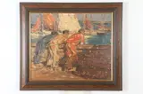 Three Docksmen by Edgar Alwin Payne, Oil on canvas, offered Mar 2018