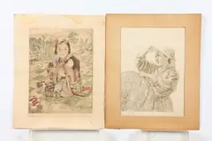 Willy Seiler, Untitled, GROUP LOT OF FOUR PRINTS, each signed and titled in pencil lower margin
