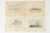 W.F. Devincenzi, SHIPS: EIGHT WORKS, each signed and dated 1902 or 1903, Watercolor