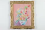 Beatrice Koplovitz, Still Life with Flowers, Oil on canvas