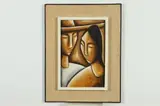 Spanish School, Couple, Oil on board