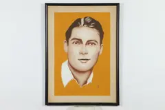 Max Baker, Portrait of Young Man, Gouache on paper