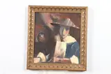 Catherine Antoine, STUDY OF JOHANNES VERMEER'S "GIRL WITH A FLUTE", identified, Oil on canvas