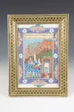 Persian School, "Entertainment", Pigment painted on paper