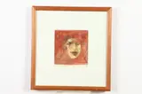 Leonard Baskin, Red Medusa, Monotype