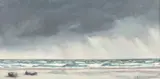 Tormenta En la Playa by Djose Luis Sanz Magallon, Oil on canvas, sold Apr 2018