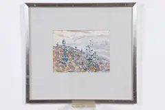Harold F. Weston, Pine Point Upper Ausable Lake, Oil on paper