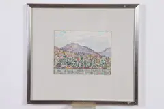 Harold F. Weston, Basin from Upper Ausable Lake, Oil on paper