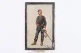Alphonse M. de Neuville, Portrait of Military Man, PORTRAIT OF MILITARY MAN, oil on panel