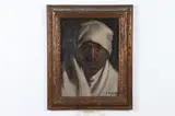 C. Poujiules, North African Tribesman, Oil on board