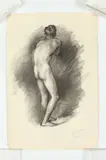 Noel J. Cortes, MALE NUDE STUDIES: THREE WORKS, ( GAY INTEREST), each signed and dated lower right, Charcoal