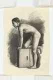 Noel J. Cortes, MALE NUDE STUDIES: FOUR WORKS, three out of the four signed and dated 1936 lower right, Charcoal