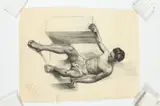 Noel J. Cortes, MALE NUDE STUDIES: THREE WORKS, ( GAY INTEREST ), each signed and dated lower right, Charcoal