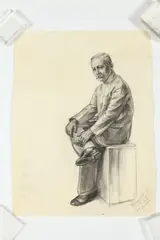 Noel J. Cortes, FIGURAL STUDIES: THREE WORKS, each signed and dated, Charcoal