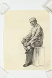 Noel J. Cortes, FIGURAL STUDIES: THREE WORKS, each signed and dated, Charcoal
