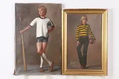 P. Richard Eichman, Portraits of Boys: Two Works, PORTRAITS OF BOYS: TWO WORKS, oil on canvas