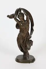 Auguste-Joseph Carrier, Dancing Woman, Bronze with pedestal - Height: 27 in