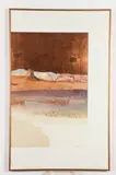 Harold E. Larsen, Western Landscape: Diptych, Mixed media