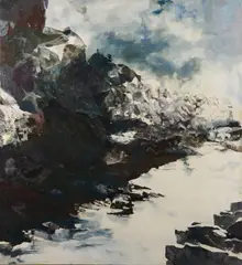 Balcomb Greene, Inlet to the Sea, (Montauk, Oil on canvas