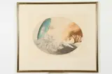 Louis Icart, Lady with Parasol, Color lithograph