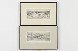 Tom Yanosky, Untitled, VALLEY and CITYSCAPE: TWO WORKS, signed and titled in pencil lower margin
