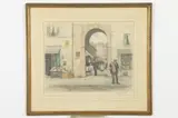 Tavík František Šimon, Market Scene, Color etching