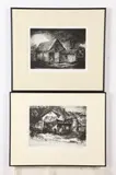 Tom Yanosky, Untitled, HORSE BARN and COAL SHED: TWO WORKS, each signed and titled in pencil lower margin