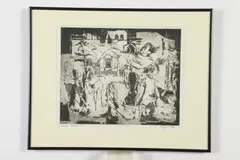 Tom Yanosky, Fresco Remnant, Intaglio aquatint