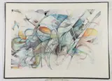 G. Sopher, Abstract, Mixed media on paper