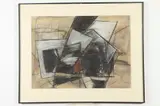 American School, Abstract, Pastel