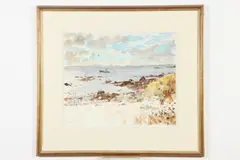 Rocky Coast by Pierre Emile Lelong, Watercolor, offered Jun 2018