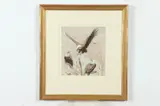 Louis J. Feuchter, Eagles in the Tree Tops, EAGLES IN THE TREE TOPS, gouache