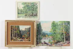 Spring by Hanno Schrader, Oil on board - Largest: 12 in. x 16 in, sold Jun 2018