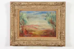 Joseph Schepp, Landscape with Figure, Oil on board
