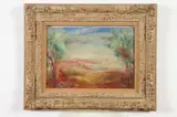 Joseph Schepp, Landscape with Figure, Oil on board