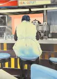 David Parcher, The Luncheon Counter, Oil on canvas