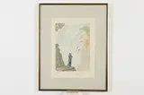 Divine Comedy Canto 12 by Salvador Dalí, Color lithograph, sold Jun 2018