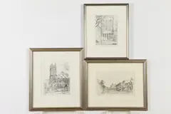 Gustav Trois, Belasco Theatre Dc, VERNON: THREE WORKS, each signed and titled in pencil lower margin
