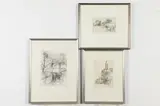 Gustav Trois, C&O Canal Georgetown, VERNON: THREE WORKS, each signed and titled in pencil lower margin