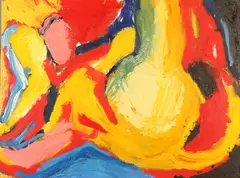 Rita Beler, Abstract, Oil on canvas