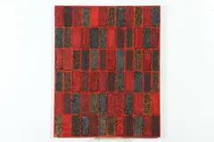 Erwin Lachman, Grid of Fire, Acrylic on canvas