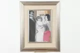 David Schneuer, HOTEL and FIGURES: TWO WORKS, each signed, Gouache on board