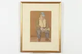 Joseph Solman, Seated Man with Hat