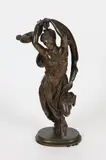 Auguste-Joseph Carrier, Dancing Woman, Bronze with pedestal - Height: 27 in