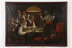 Cassius Marcellus Coolidge, Your Dad'S Come Home!, Oil on canvas