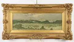 Henry Moore, Seascape, Oil canvas