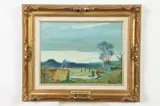 Louis Michel Eilshemius, Landscape with River, Oil on board
