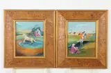 Philip Evergood, ORIENTALIST SCENES: TWO WORKS, one signed lower left, Oil on board