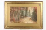 Florence Sprague, Autumn Landscape, Watercolor